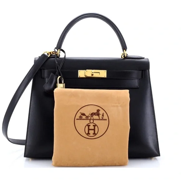 Kelly Nior Box Calf with Gold Hardware - Picture 8 of 8